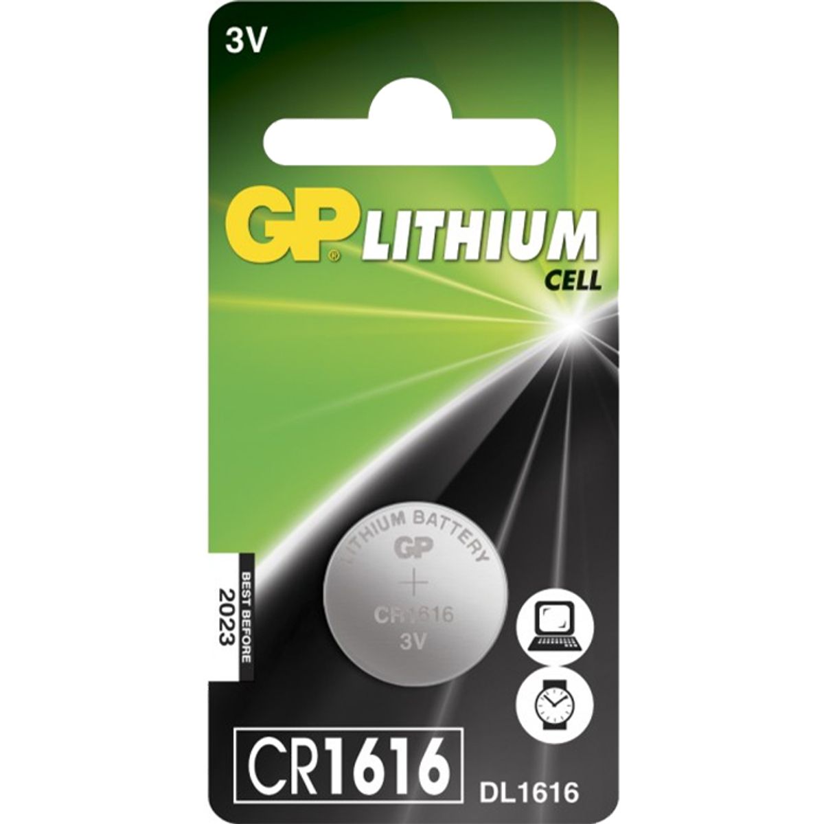 Batteri GP lithium CR1616 3,0V 1stk